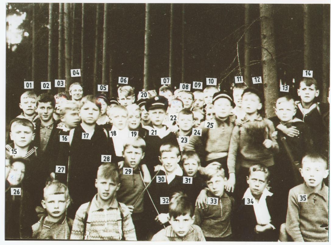 1061b Volksschule Anrath Jahrgang 1925-26 Klassenausflug 1936